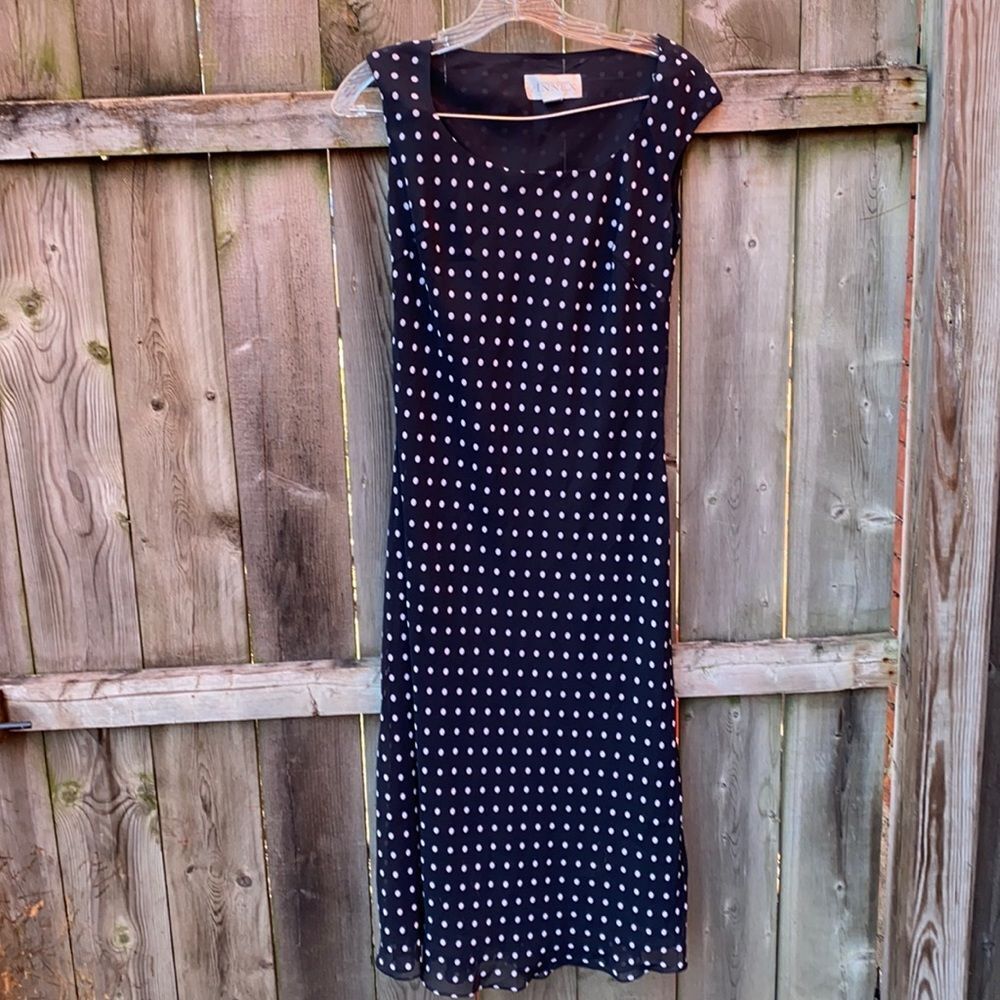 Casual corner lined polka dot dress sz. 4